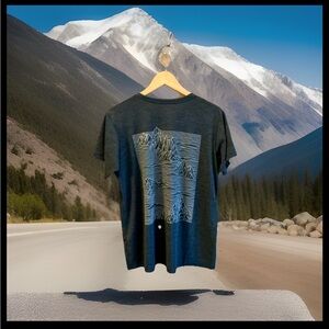 The North Face Dark Gray Mountain Graphic Tee